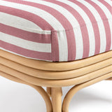 Dorine Striped Performance Linen & Rattan Accent Chair by TOV Furniture at Eve Furniture
