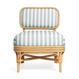 Dorine Striped Performance Linen & Rattan Accent Chair by TOV Furniture at Eve Furniture