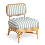Dorine Striped Performance Linen & Rattan Accent Chair by TOV Furniture at Eve Furniture