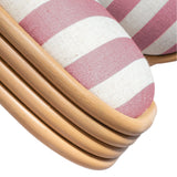 Dorine Striped Performance Linen & Rattan Dining Chair by TOV Furniture at Eve Furniture