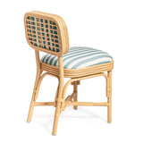 Dorine Striped Performance Linen & Rattan Dining Chair by TOV Furniture at Eve Furniture