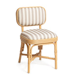 Dorine Striped Performance Linen & Rattan Dining Chair by TOV Furniture at Eve Furniture