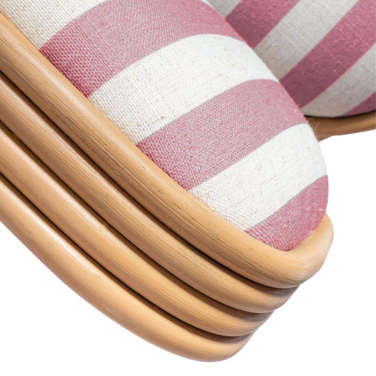 Dorine Striped Performance Linen & Rattan Dining Chair by TOV Furniture at Eve Furniture