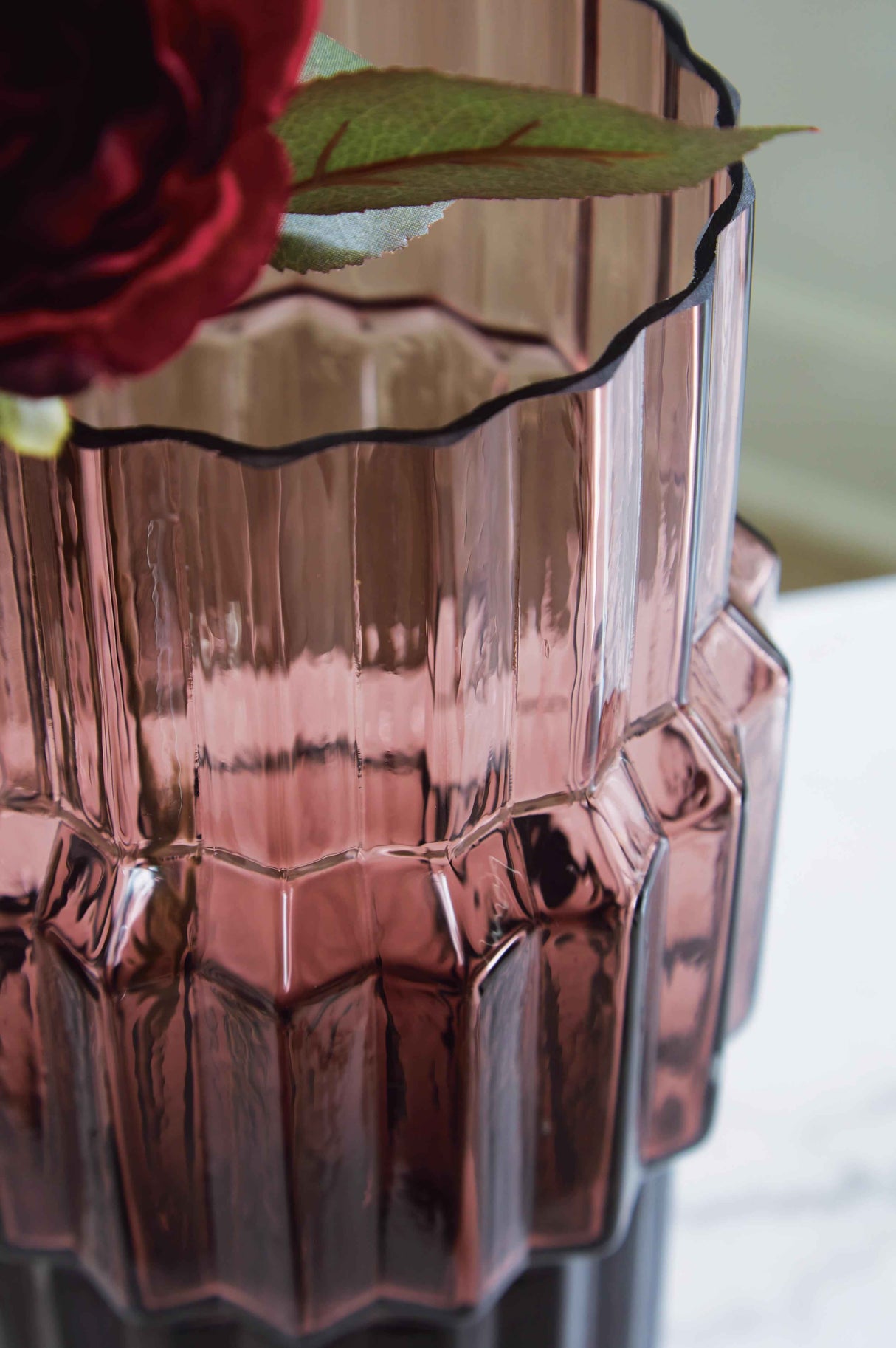 Dorlow Mauve Vase by Ashley at Eve Furniture