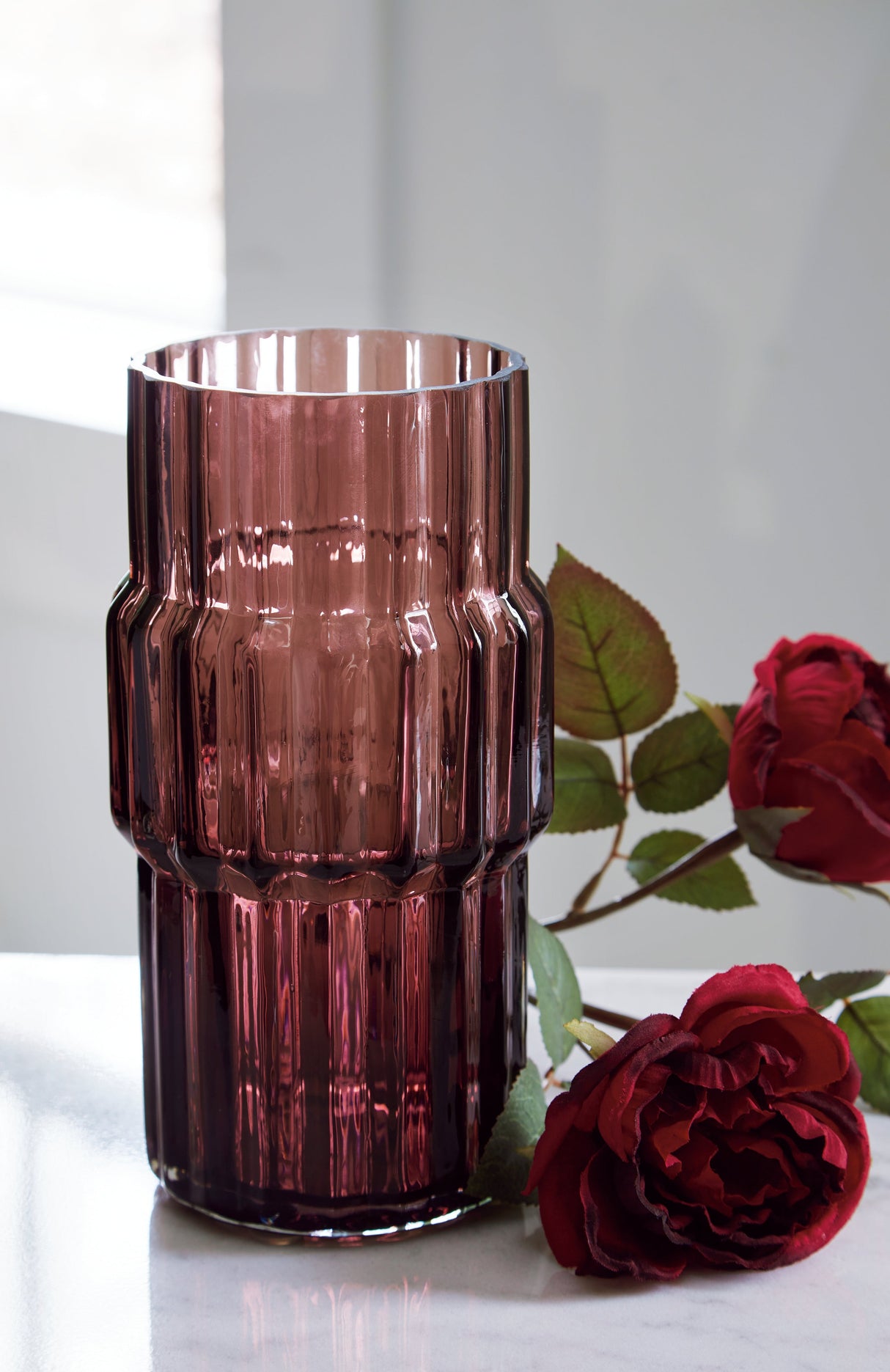 Dorlow Mauve Vase by Ashley at Eve Furniture