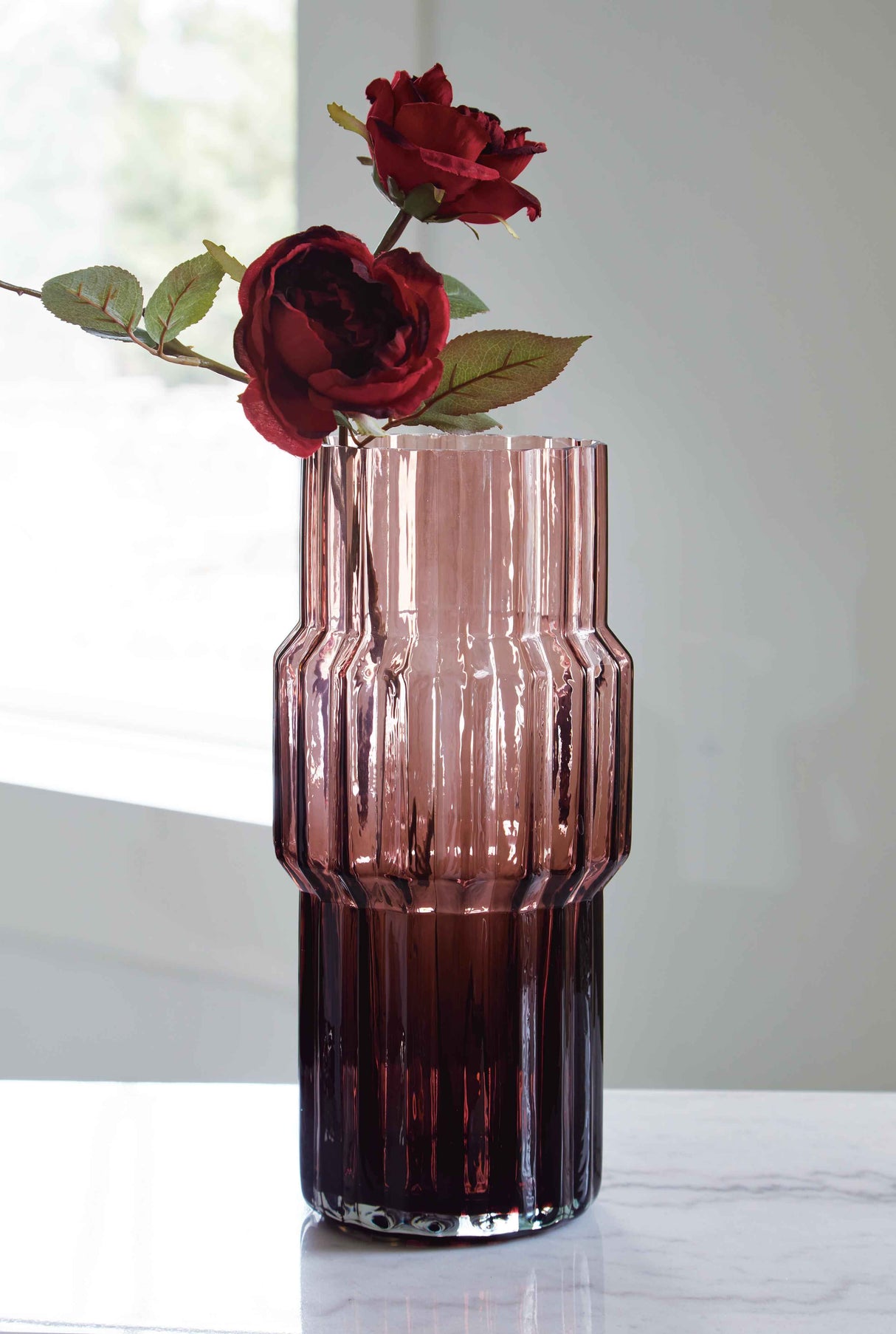 Dorlow Mauve Vase by Ashley at Eve Furniture