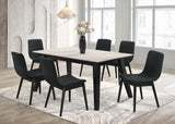 Dorri Black 7-Piece Dining Room Set [Special Price] by New Era Innovations at Eve Furniture
