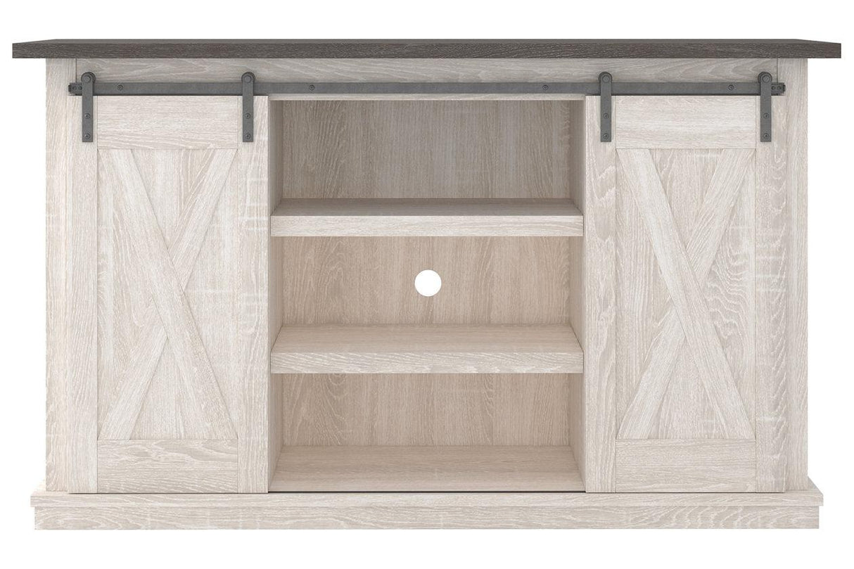 Dorrinson Two-tone 54" TV Stand by Ashley at Eve Furniture