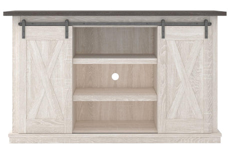 Dorrinson Two-tone 54" TV Stand by Ashley at Eve Furniture