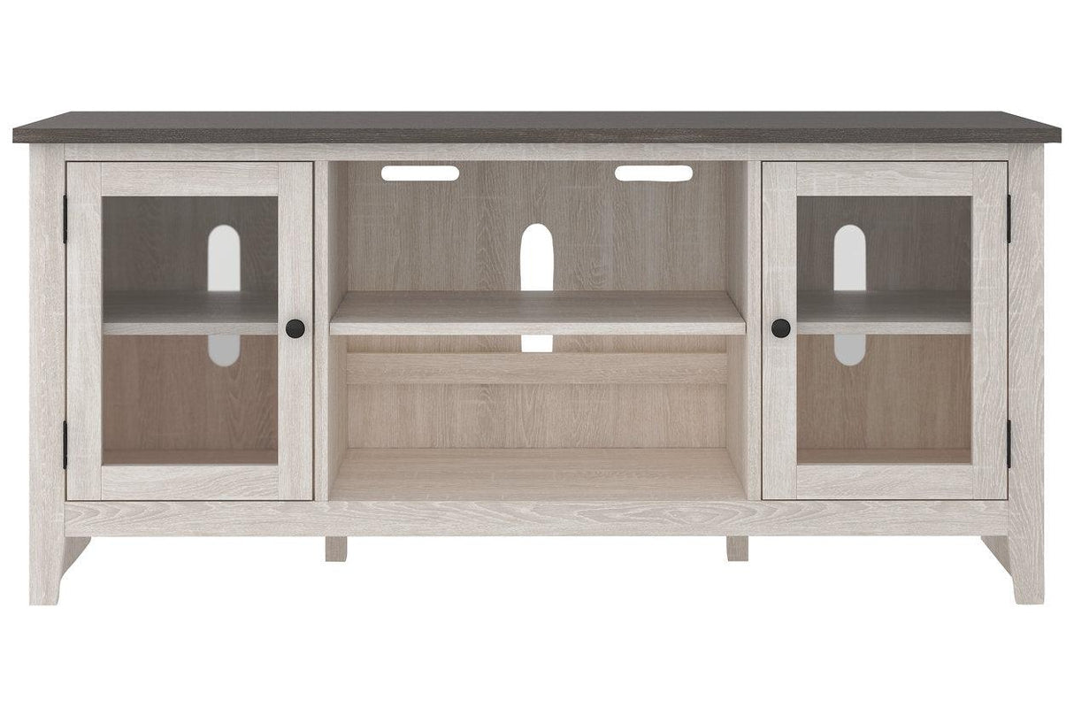 Dorrinson Two-tone 60" TV Stand by Ashley at Eve Furniture