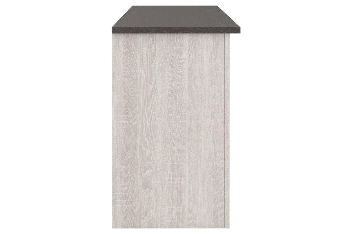 Dorrinson Two-tone 60" TV Stand by Ashley at Eve Furniture