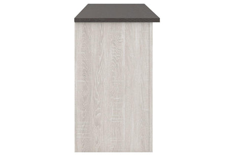 Dorrinson Two-tone 60" TV Stand by Ashley at Eve Furniture