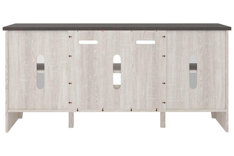 Dorrinson Two-tone 60" TV Stand by Ashley at Eve Furniture