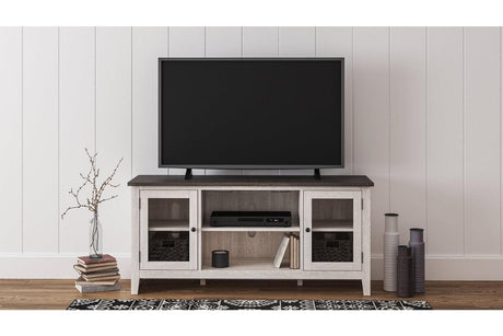 Dorrinson Two-tone 60" TV Stand by Ashley at Eve Furniture