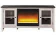 Dorrinson Two-tone 60" TV Stand with Electric Fireplace by Ashley at Eve Furniture