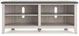 Dorrinson Two-tone Corner TV Stand