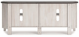 Dorrinson Two-tone Corner TV Stand