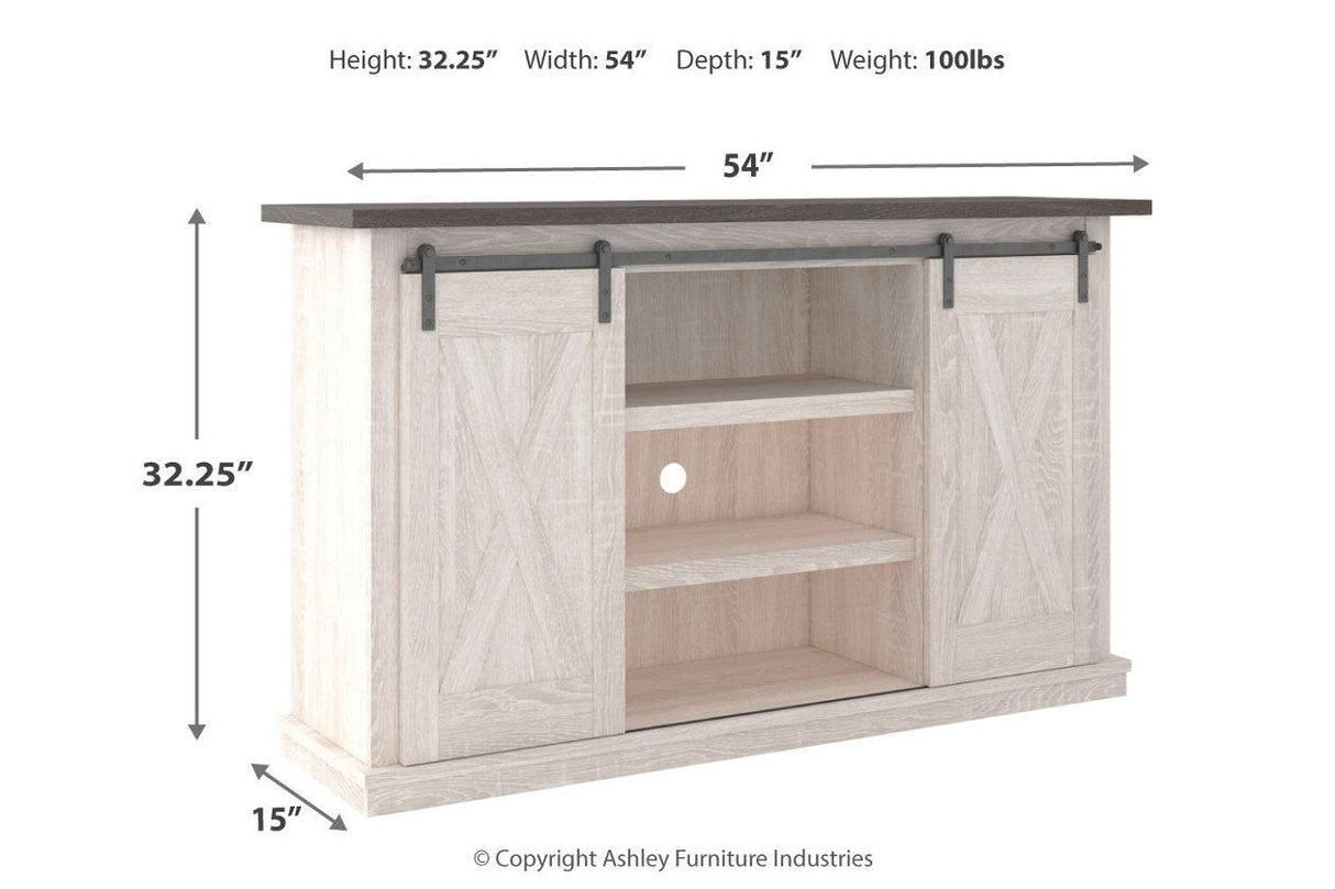 Dorrinson Two-tone 54" TV Stand by Ashley at Eve Furniture