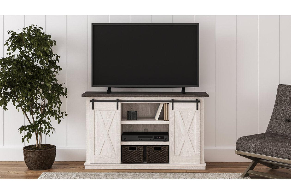Dorrinson Two-tone 54" TV Stand by Ashley at Eve Furniture