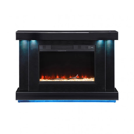 Dorrit Black 55" Electric Fireplace w/ Heater by Furniture of America at Eve Furniture