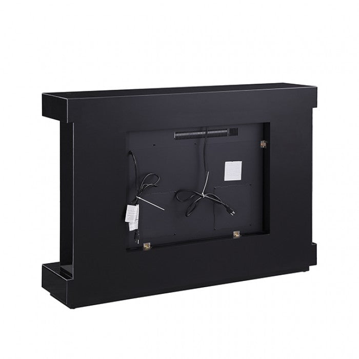Dorrit Black 55" Electric Fireplace w/ Heater by Furniture of America at Eve Furniture