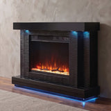 Dorrit Black 55" Electric Fireplace w/ Heater by Furniture of America at Eve Furniture