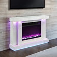 Dorrit White 55" Electric Fireplace w/ Heater by Furniture of America at Eve Furniture