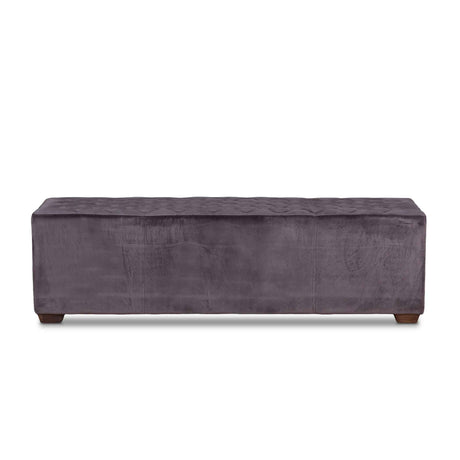 D'Orsay 59" Upholstered Bench in Asphalt Velvet by Home Trends & Design at Eve Furniture