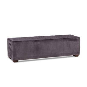 D'Orsay 59" Upholstered Bench in Asphalt Velvet by Home Trends & Design at Eve Furniture