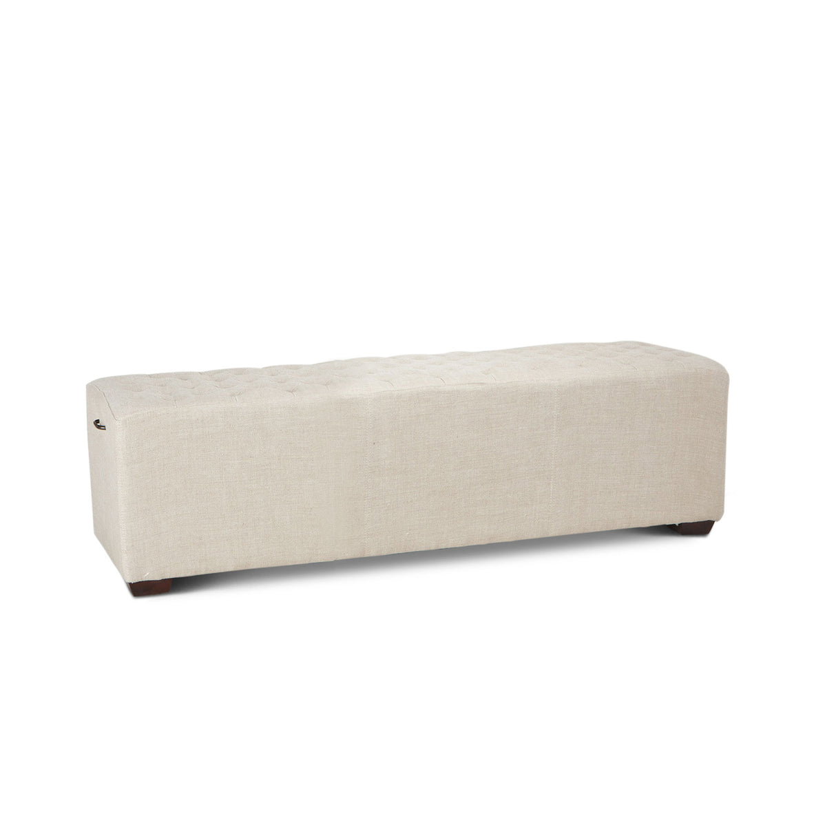 D'Orsay 59" Upholstered Bench in Beige Linen by Home Trends & Design at Eve Furniture