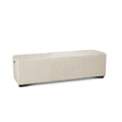 D'Orsay 59" Upholstered Bench in Beige Linen by Home Trends & Design at Eve Furniture