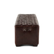 D'Orsay 59" Upholstered Bench in Brown Leather by Home Trends & Design at Eve Furniture