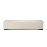 D'Orsay 79" Upholstered Bench in Beige Linen