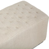 D'Orsay 79" Upholstered Bench in Beige Linen by Home Trends & Design at Eve Furniture