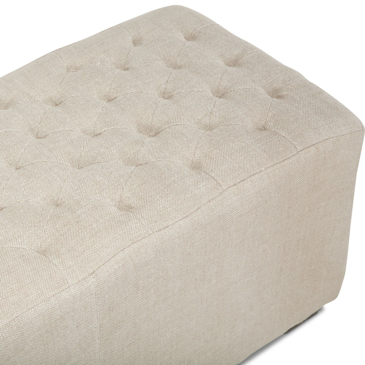 D'Orsay 79" Upholstered Bench in Beige Linen