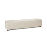 D'Orsay 79" Upholstered Bench in Beige Linen by Home Trends & Design at Eve Furniture