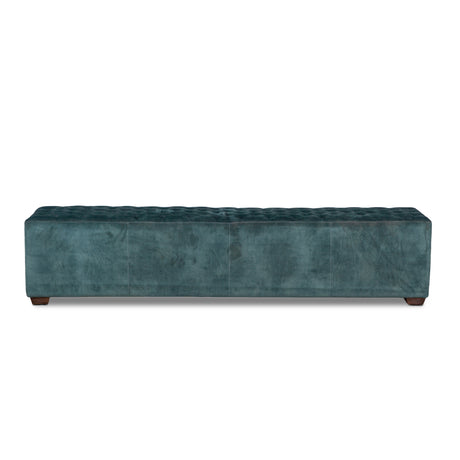 D'Orsay 79" Upholstered Bench in Green Velvet by Home Trends & Design at Eve Furniture