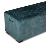 D'Orsay 79" Upholstered Bench in Green Velvet by Home Trends & Design at Eve Furniture
