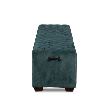 D'Orsay 79" Upholstered Bench in Green Velvet by Home Trends & Design at Eve Furniture