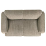 Dorset 2-piece Upholstered Round Track Arm Sofa Set Brown by Coaster at Eve Furniture