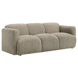 Dorset 2-piece Upholstered Round Track Arm Sofa Set Brown by Coaster at Eve Furniture