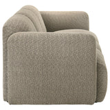 Dorset 2-piece Upholstered Round Track Arm Sofa Set Brown by Coaster at Eve Furniture