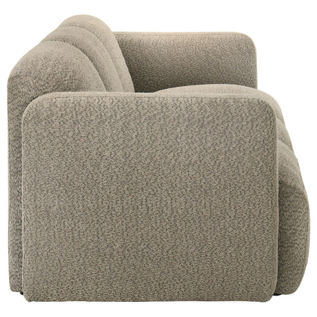 Dorset 2-piece Upholstered Round Track Arm Sofa Set Brown by Coaster at Eve Furniture
