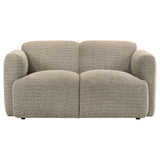 Dorset 2-piece Upholstered Round Track Arm Sofa Set Brown by Coaster at Eve Furniture