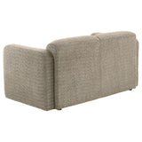 Dorset 2-piece Upholstered Round Track Arm Sofa Set Brown by Coaster at Eve Furniture