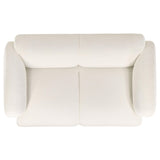 Dorset 2-piece Upholstered Round Track Arm Sofa Set White by Coaster at Eve Furniture
