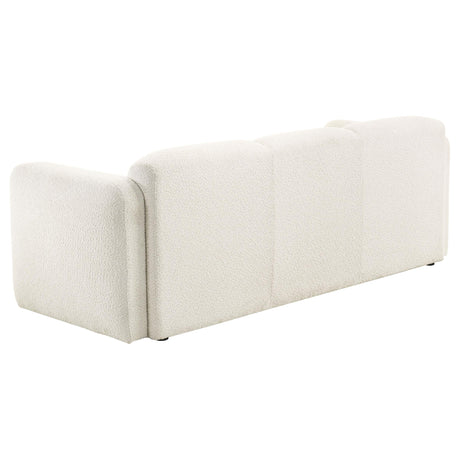 Dorset 2-piece Upholstered Round Track Arm Sofa Set White by Coaster at Eve Furniture