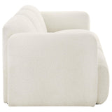Dorset 2-piece Upholstered Round Track Arm Sofa Set White by Coaster at Eve Furniture