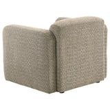 Dorset 3-piece Upholstered Round Track Arm Sofa Set Brown by Coaster at Eve Furniture