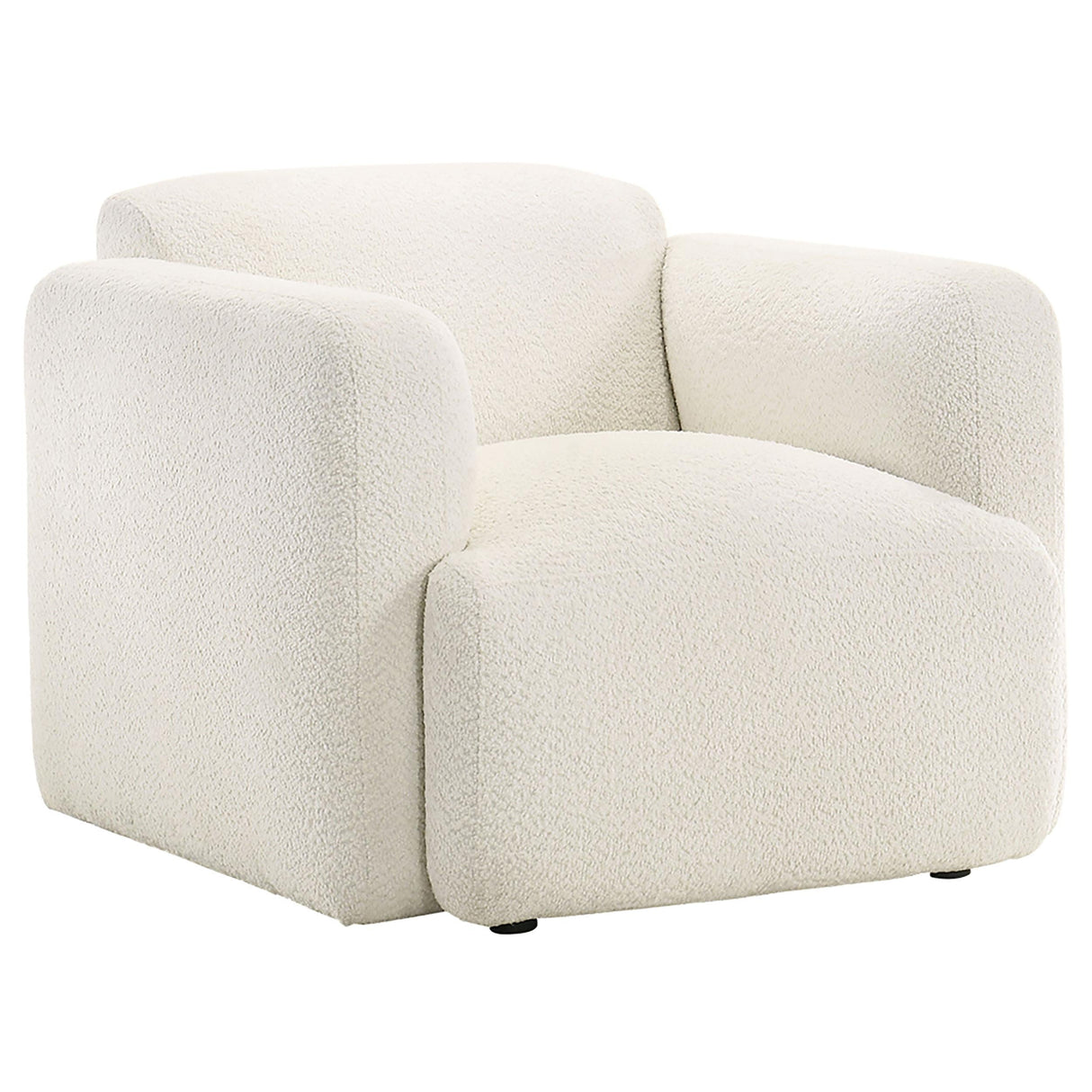 Dorset 3-piece Upholstered Round Track Arm Sofa Set White by Coaster at Eve Furniture